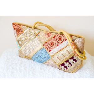 ✨ NWOT Silk Brocade Luxury Boho Patchwork Purse ✨